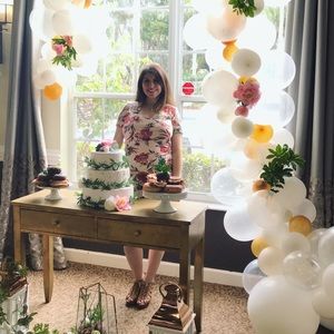 Floral Maternity Mini Dress - Pinkblush